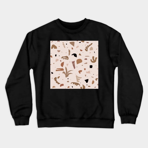Modern Landscape / Abstract Neutral Shapes Crewneck Sweatshirt by matise